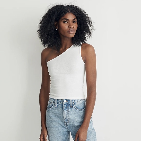 NWT madewell one shoulder top - Picture 3 of 5